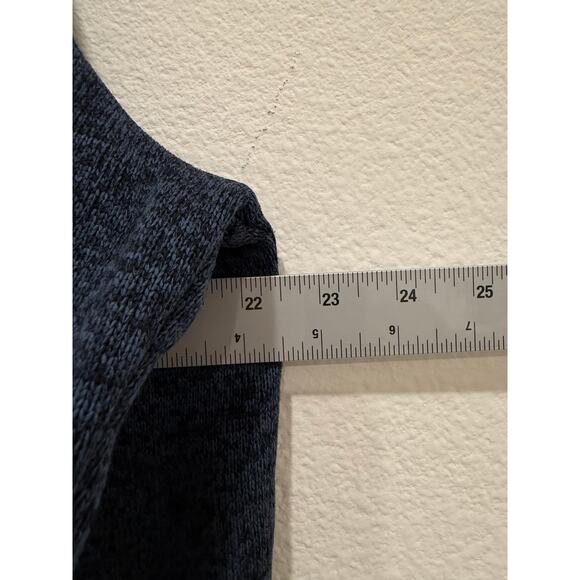 Eddie Bauer Men’s Large Navy Pullover Sweater Collared 1/4 Snap Button Up Casual - Picture 5 of 6